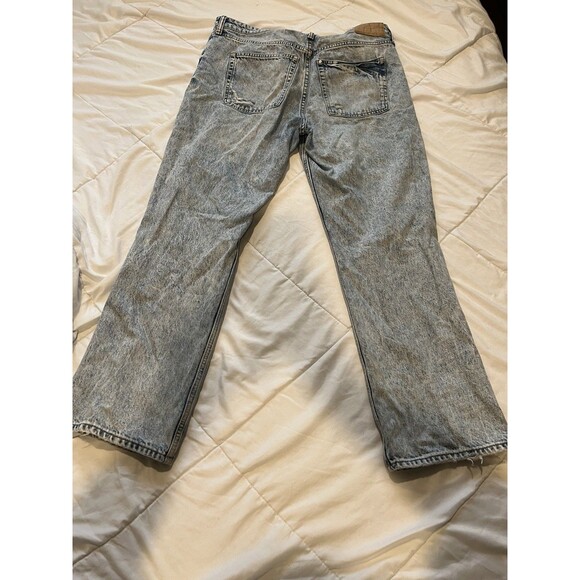 Rare Acid Wash Distressed H&M SIZE 14 &Denim 90’s Boyfriend Jeans 28 Length - Picture 4 of 5